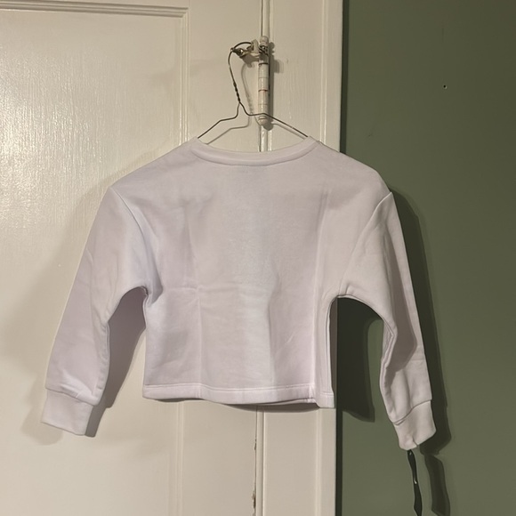 Nike Kids  White Logo Sweatshirts size 5 - Picture 2 of 5